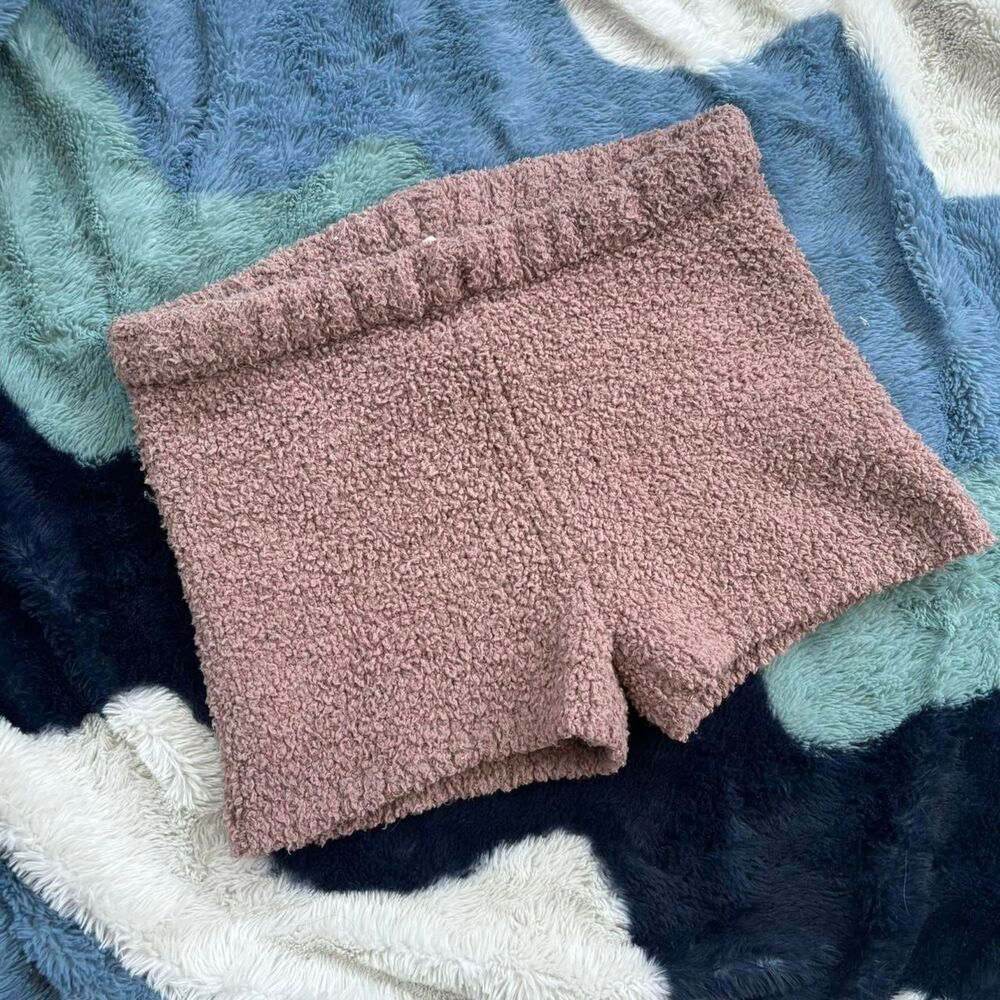 LA Hearts by Pacsun Fuzzy Brown Shorts